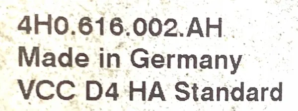 Audi A8 S8 etu-ilmajousi OEM 4H0616002AH/AL image 5
