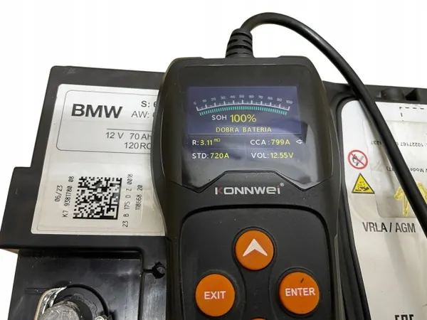 Batterie AGM OEM 9878490 12V 70Ah pour BMW image 6