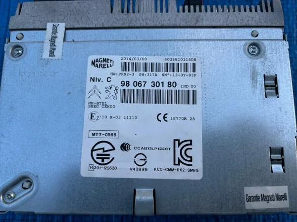 Peugeot 208/2008 Touchscreen-Radio-Panel OEM 9806730180 image 4
