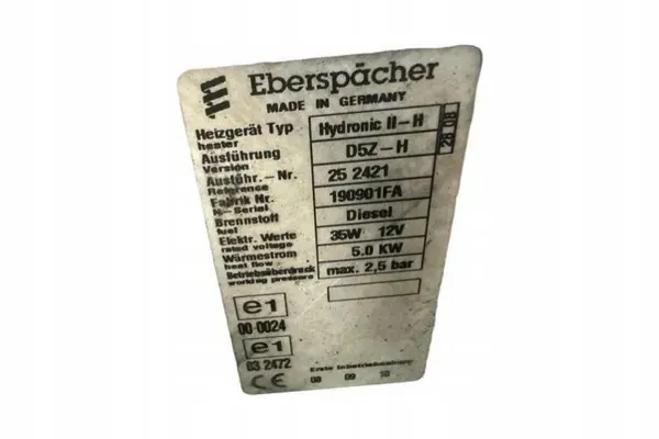 Webasto-verwarming OEM 190901FA voor Toyota Auris 1.4L image 6