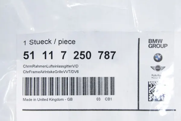 OEM 7250787 Kromikoriste MINI R55-R59:lle image 4