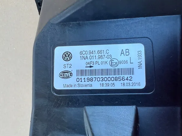 Farol de halogênio esquerdo original Volkswagen Polo IV image 8