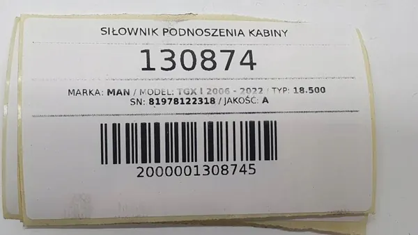 OEM 81978122318 Kabinenhebezylinder für MAN TGX image 7