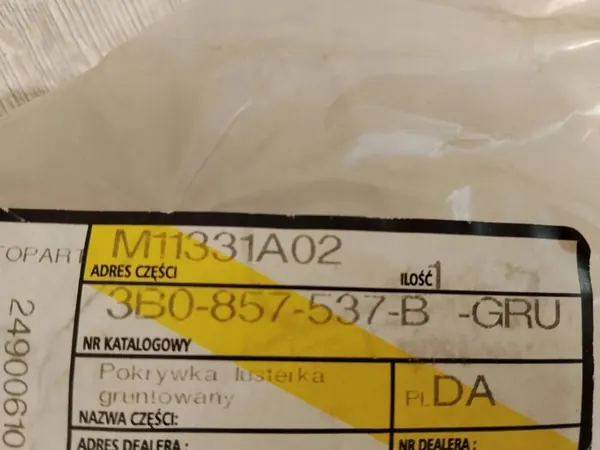 VW SEAT SKODA Vänster Spegelhus 3B0 image 10