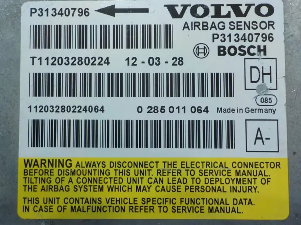 Módulo sensor airbag OEM P31340796 para Volvo V60/S60 image 4
