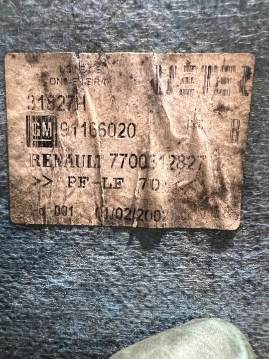 Ilmakanava OEM 7700312827 Vivaro/Trafic/Primastarille image 3