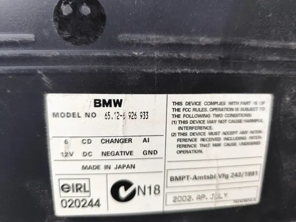 BMW OEM 6926933 CD/DVD-byttare för 7-serien 2002 image 7