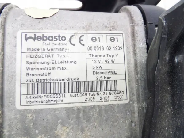 Standheizung Audi A3 S3 8P OEM 1K0815005EF image 9