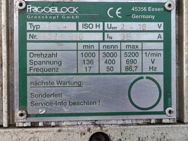 Unidade de refrigeração Frigair usada OEM FRIGOBLOCK G24 FK13 DP132 image 9