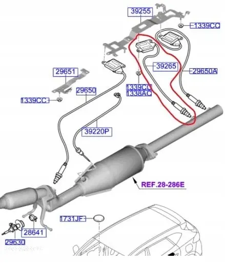 Sensor NOx Kia 29650-2U200 image 2