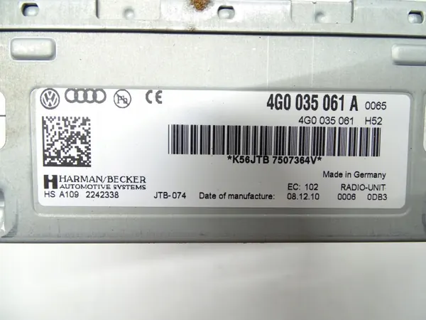 Audi A6 C7 Radio Tuner Modul OEM 4G0035061A image 3