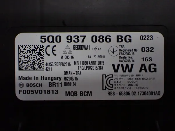 Comfortmodule OEM 5Q0937086BG VW Golf VII image 3