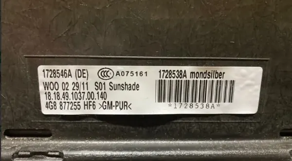 OEM 4G8877255 Solartak för Audi A6 C7 A7 image 3
