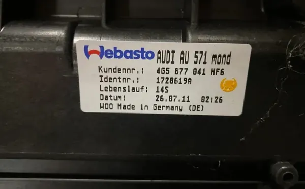 OEM 4G8877255 Solartak för Audi A6 C7 A7 image 5