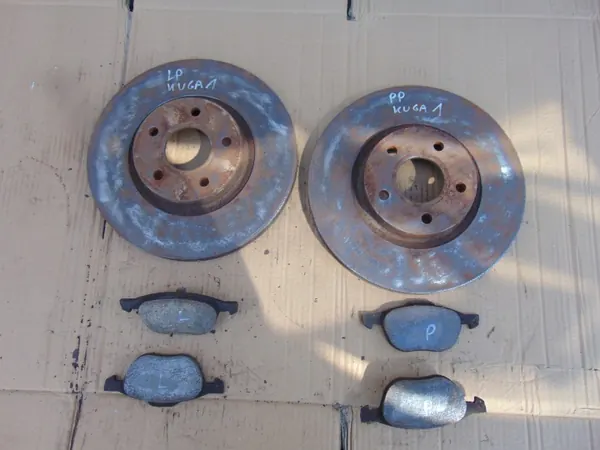 Framhjulsbromssats Ford Kuga MK1 OEM KLOCKI TARCZE image 2