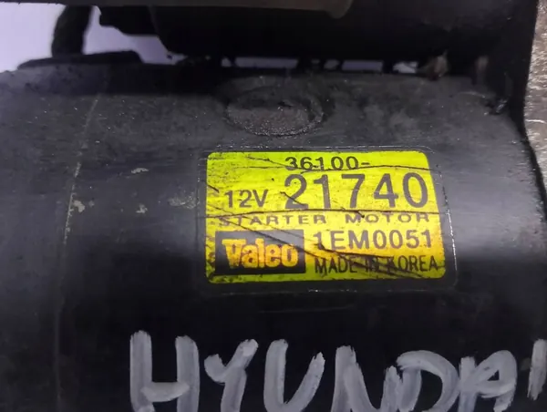 Motor de arranque Hyundai Accent 2001 3610021740 image 2
