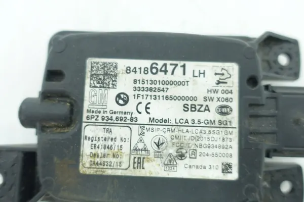 OEM 84186471 Détecteur Angle Mort Gauche Opel Insignia B image 3