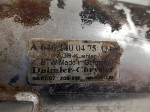 Refroidisseur EGR Mercedes-Benz OEM A6461400475 - Occasion image 8