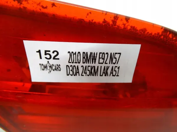 Farol esquerdo traseiro porta-bagagens BMW E92 OEM 7252779 image 5