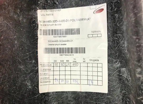 Pièces de cabine VDL OEM 30044465 - État utilisé image 8