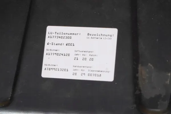 Batterie OEM A1773402300 43Ah 15.6kWh 363V Mercedes image 6