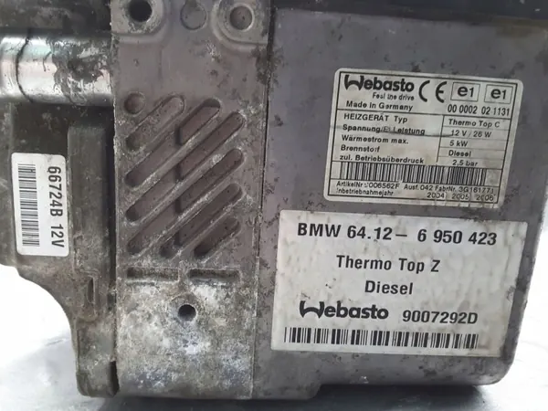 OEM 6950423 Webasto parkeerverwarming voor BMW 7 E65/E66 image 6