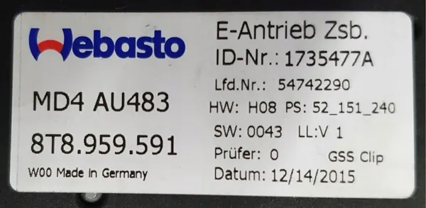 Peça Audi OE 8T8877041E TB9 Usada - Encaixe Direto image 8