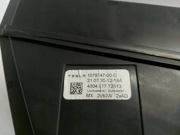 Tesla Model 3 Kofferbakluidspreker Subwoofer OEM 1079747-00-D image 8