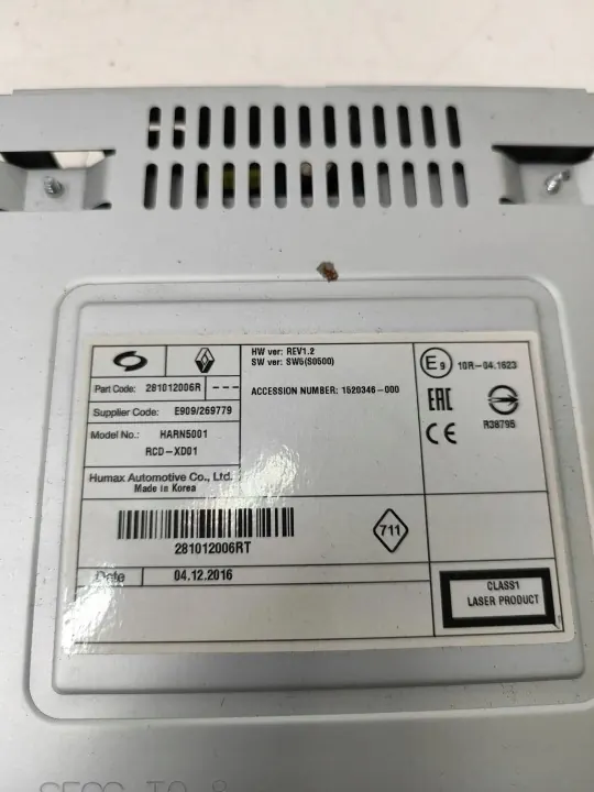 OEM 281012006R CD/DVD-wisselaar voor Renault Talisman 2017 image 7
