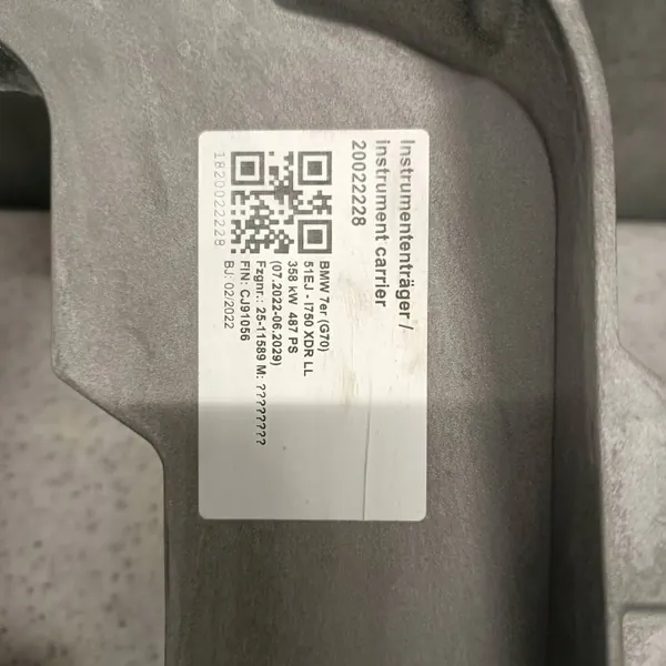 Estrutura Painel BMW 7 G70 2022 OEM 9418658 image 5