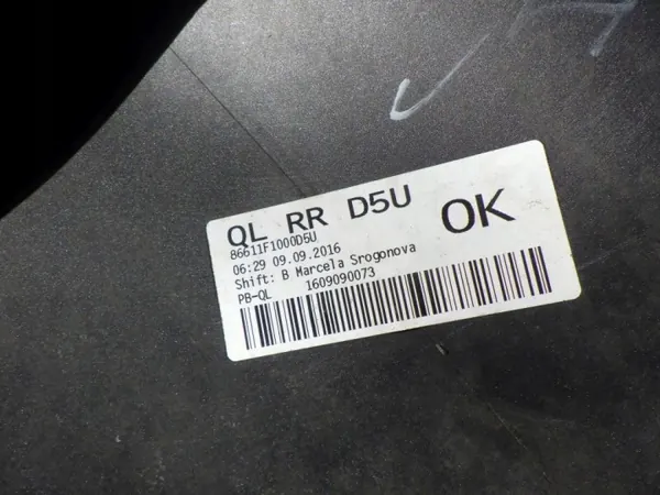 KIA SPORTAGE 4 IV 15- Takapuskuri OEM 86611-F1000 image 10