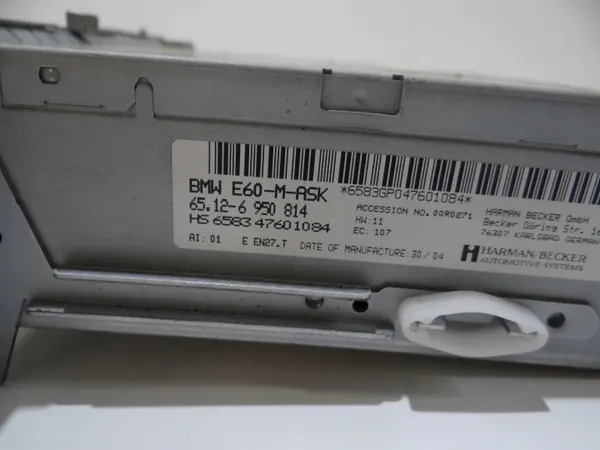 Lector CD Radio BMW OEM 6950814 para E60/E61 image 5