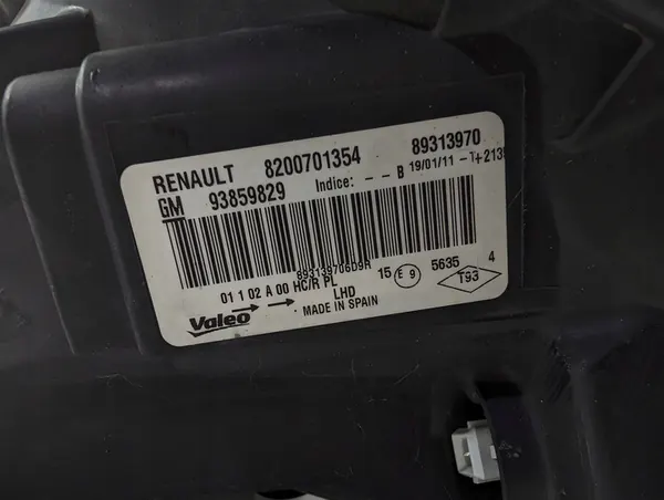 TRAFIC II VIVARO LIFT FAROL DIANTEIRO ESQUERDO EUROPA 07-14 image 3