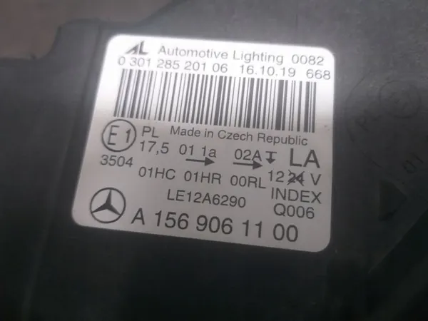 Mercedes-Benz OE A1569061100 Linker Voorlicht image 4