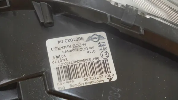 Begagnad Höger Framlykta OEM Mini Countryman 10-14 image 4