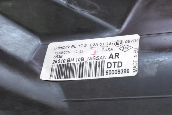 Oikea ajovalo Nissan Note 2009-2014 OEM 26010BH10B image 8