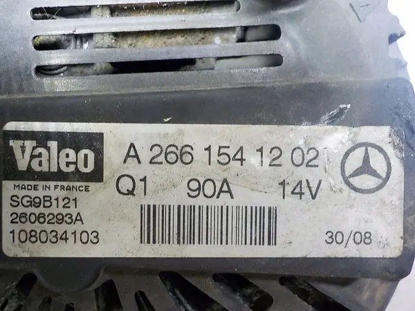 ALTERNATOR MERCEDES W169 1.5 A2661541202 image 5