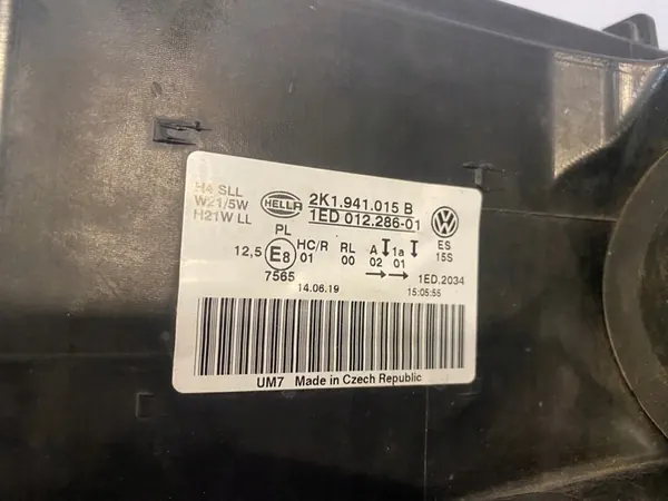 Vasen ajovalaisin VW Caddy III 15-20 image 9