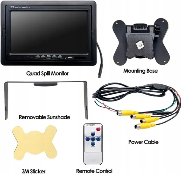 Moniteur TFT LCD 7" OEM H841979A2 pour caméra de recul image 6