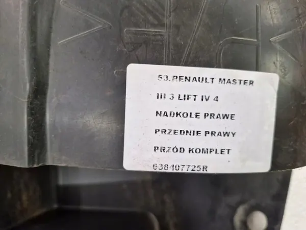 OEM 638407725R 638426238R Aile Avant Droite Complète image 9