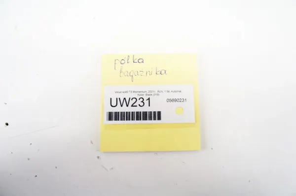 UW231 Volvo XC40 T3 Kofferbakplank - Gebruikt image 3