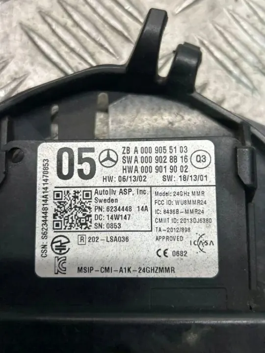 Radar usado OEM A0009028816 para Mercedes-Benz Clase A image 3