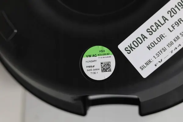 Altavoz Subwoofer Skoda OEM 6C0035621 - Usado image 3