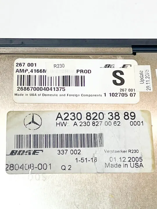 A2308203889 Amplificateur audio Mercedes-Benz Classe SL image 8