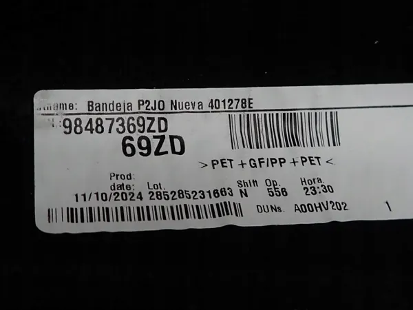OEM 98487369ZD Taka takakontin hylly Opel Corsa F:lle image 3