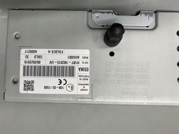Radio Navigation Ford Fiesta MK8 OEM H1BT18C815UV image 4