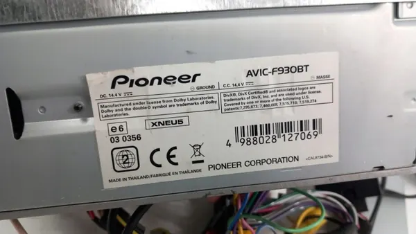 Radio Navigation Pioneer AVIC-F930BT OEM R606 image 6