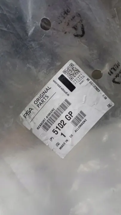 Peugeot OE 5102GP achterairbag - Gebruikt image 3
