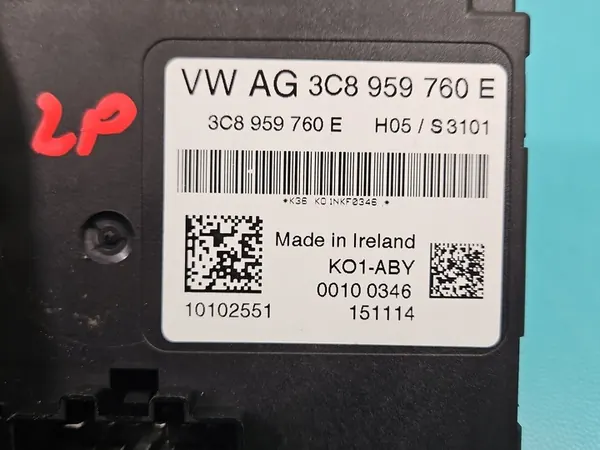 Dörrkontrollmodul Vänster Fram VW Sharan II 10- OEM 3C8959760E image 3