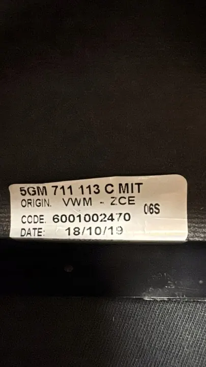 Pommeau de levier VW Golf 7 OEM 5GM711113C - Occasion image 7